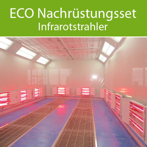 ECO Infrarot Heizungssystem (Nachrüstsystem) für Lackierkabine
